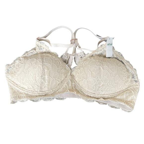 Aerie 36C Bra Lace NWT Floral Bralette Adjustable - Picture 1 of 5